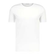 Kiefermann Bomull T-shirt Rund Hals Bekväm Passform White, Herr