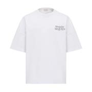 Alexander McQueen Exploded Logo T-shirt Vit/Svart White, Herr