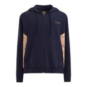 Alviero Martini 1a Classe Marinblå Hoodie Geo Classic Design Blue, Her...