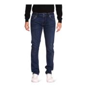 Guess Smala jeans med knappstängning Blue, Herr