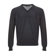 Dolce & Gabbana Lyxig Grå Cashmere Sweater Gray, Herr