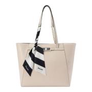 Pollini Elegant Avorio Shopper Väska Beige, Dam