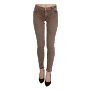 Cycle Brun Slim Fit Skinny Jeans Brown, Dam