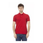 Baldinini Röd Polo Shirt med Broderat Design för Män Red, Herr