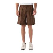 Briglia Fresco Wool Bermuda Shorts Gray, Herr