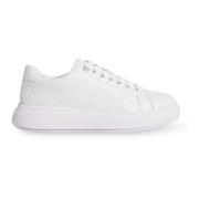 Calvin Klein Raised Cupsole Lace Dam Sneakers White, Dam