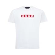 Dsquared2 Vit Bomull T-shirt White, Herr
