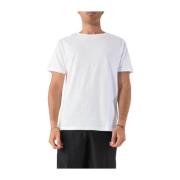 Moschino Bomull T-shirt med logodetalj White, Herr