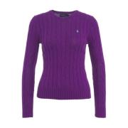 Ralph Lauren Lila Stickat Ss24 Damkläder Purple, Dam