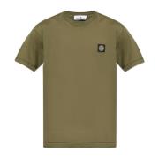 Stone Island T-shirt med logopatch Green, Herr