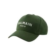 Balmain Bomull hattar-och-kepsar Green, Dam