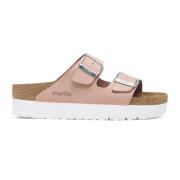 Birkenstock Mjuk Rosa Plattform Sandal Pink, Dam