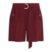 Marella Bordeaux Linne Shorts Tolda Red, Dam