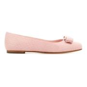 Salvatore Ferragamo Rosa Varina Stiliga Ballet Flats Pink, Dam