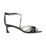 Alexandre Birman Nappa Kiss Läder Sandaler Black, Dam