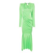 Alexandre Vauthier Grön Stretch-Design Draperad Klänning Green, Dam