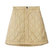 Burberry Beige Kjolar med Riddardesign Beige, Dam