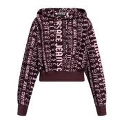 Versace Jeans Couture Sweatshirt med logotyp Purple, Dam