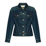 Alexander McQueen Denimjacka Blue, Dam