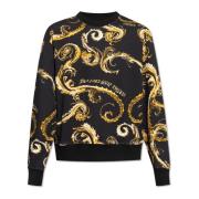 Versace Jeans Couture Sweatshirt med tryck Black, Herr