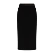 Versace Jeans Couture Kjol med logotyp Black, Dam