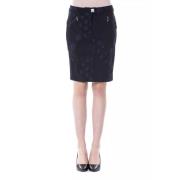 Byblos Black Cotton Skirt Black, Dam