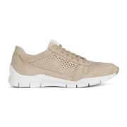 Geox Beige Sneakers för Kvinnor Beige, Dam