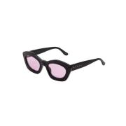 Marni Royal Purple Solglasögon Kea Island Black, Unisex