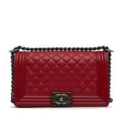 Chanel Vintage Pre-owned Laeder chanel-vskor Red, Dam