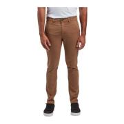 Gabba Cropped Trousers Brown, Herr