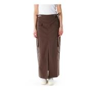 Daily Paper Maxi Skirts Brown, Dam
