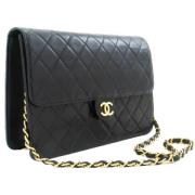 Chanel Vintage Pre-owned Laeder chanel-vskor Black, Dam