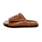 Copenhagen Shoes Nappa Läder Slide Sandal Brown, Dam