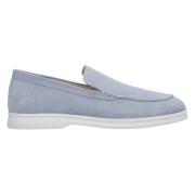 Estro Kvinnors Ljusblå Mocka Loafers Er00112381 Blue, Dam