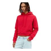 The Row Kort Bomullsfleece Sweatshirt Red, Herr