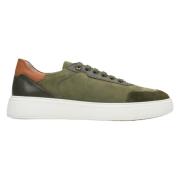 Estro Herr Grön & Brun Äkta Nubuck Låg-Top Sneakers Er00112971 Green, ...