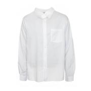 American Vintage Skjorta med lång ärm och Kentkrage White, Herr