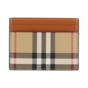 Burberry Check Print Korthållare Multicolor, Dam