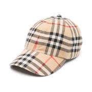 Burberry Vintage Check Beige Mössa Beige, Dam