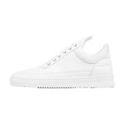 Filling Pieces Låg Top Ripple Nappa Helt Vit White, Unisex