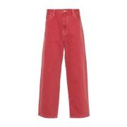 Carhartt Wip Casual Cargo Byxor Red, Herr