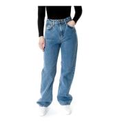 Nudie Jeans Loose-fit Jeans Blue, Dam