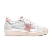 Golden Goose Laminerad Överdel Silver Läder Sneakers Multicolor, Dam