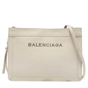 Balenciaga Vintage Pre-owned Laeder kuvertvskor Beige, Dam