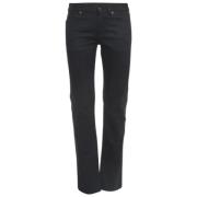 Yves Saint Laurent Vintage Pre-owned Denim jeans Black, Dam