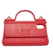 Dolce & Gabbana Pre-owned Pre-owned Gummi handvskor Red, Dam