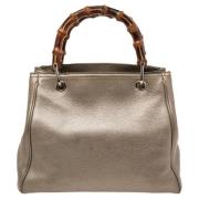 Gucci Vintage Pre-owned Laeder totevskor Beige, Dam