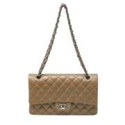 Chanel Vintage Pre-owned Laeder chanel-vskor Beige, Dam