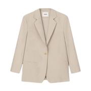 Aeron Klassisk Blazer Beige, Dam