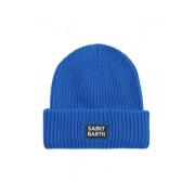 MC2 Saint Barth Rästickad Beanie Mössa Berry Bluette Blue, Herr